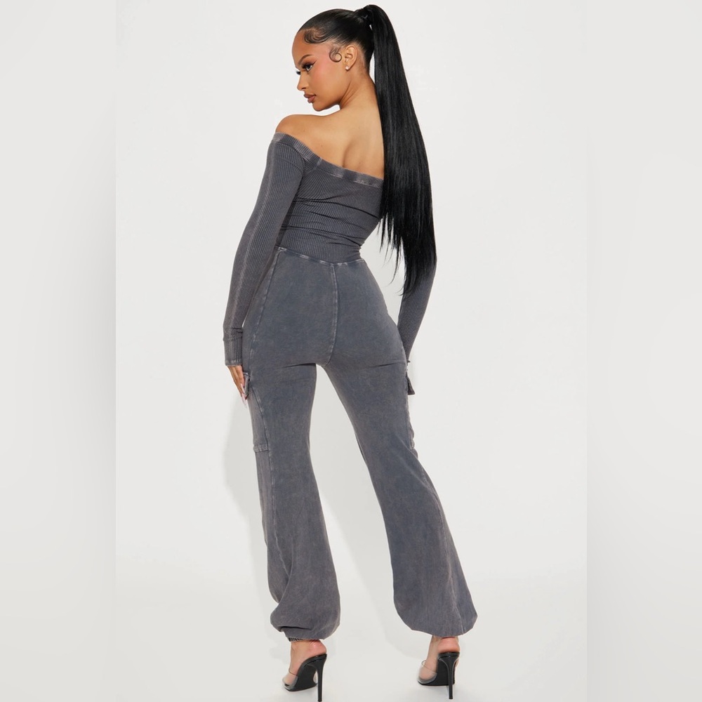Fashion Nova Not an Issue Washed Jumpsuit XL